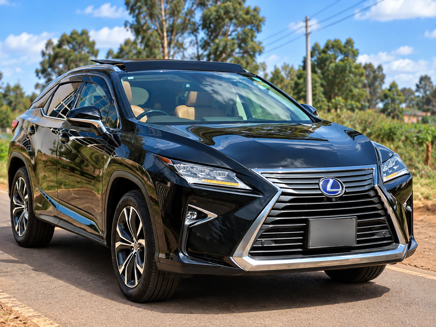Black Lexus RX 350 for executive car hire and chauffeur services